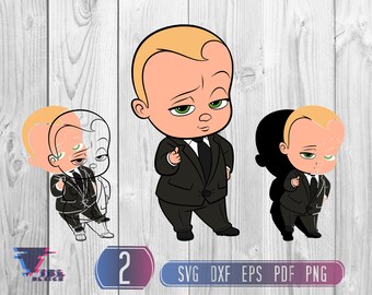 Download Black Boss Baby Svg Etsy