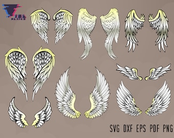 Download Angel Wings Layered Etsy