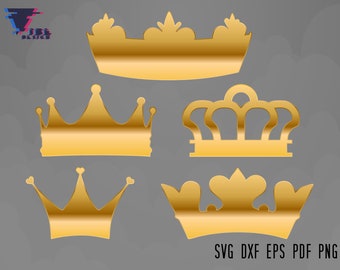 Download Gold Crown Svg Etsy