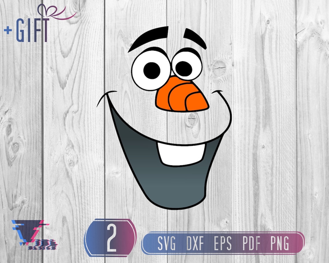 Olaf Svg Layered Olaf Face Svg Olaf The Frozen Svg | Etsy