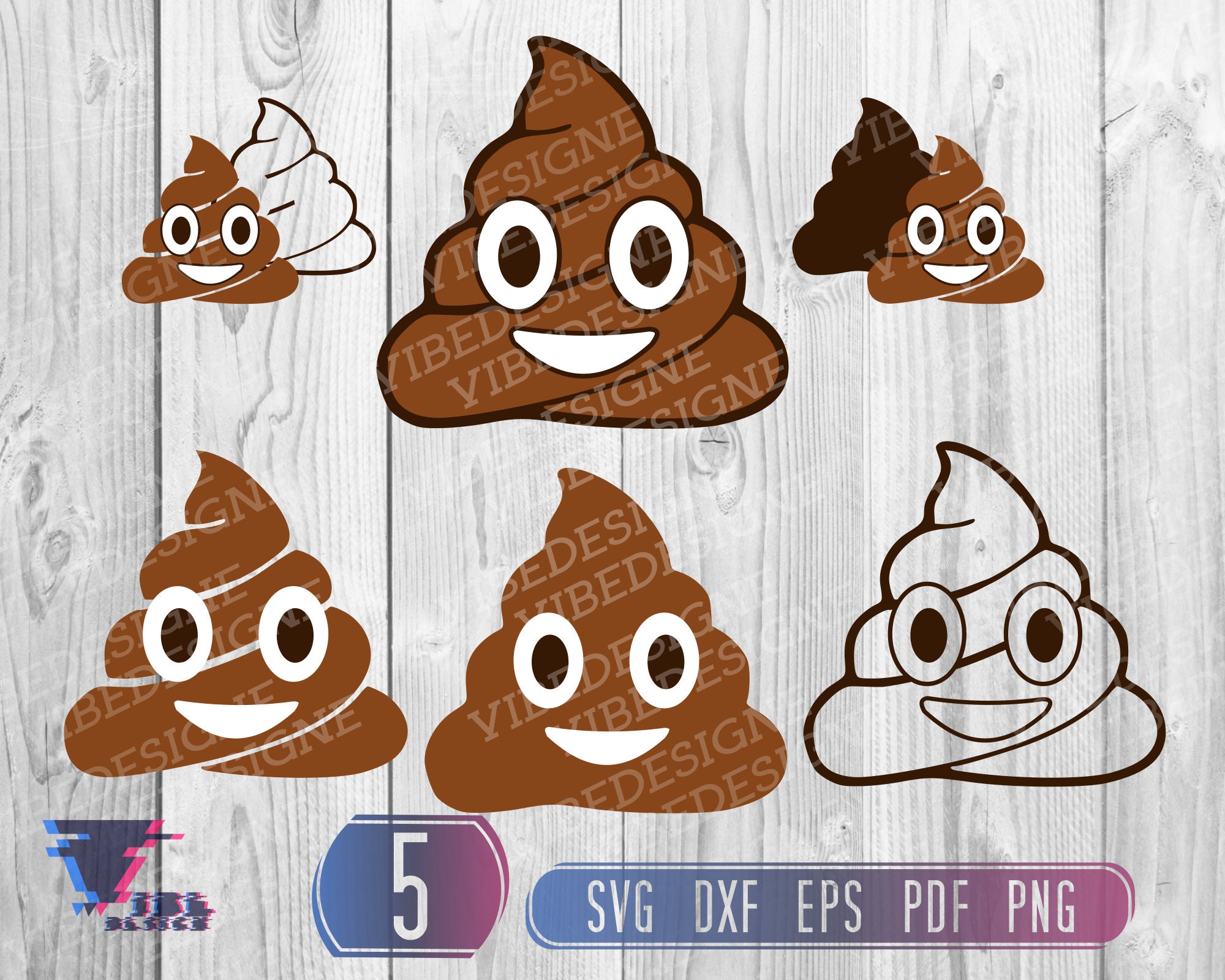 Poop Emoji Svg Layered Poop Svg Poop Emoji Clipart Poop Etsy