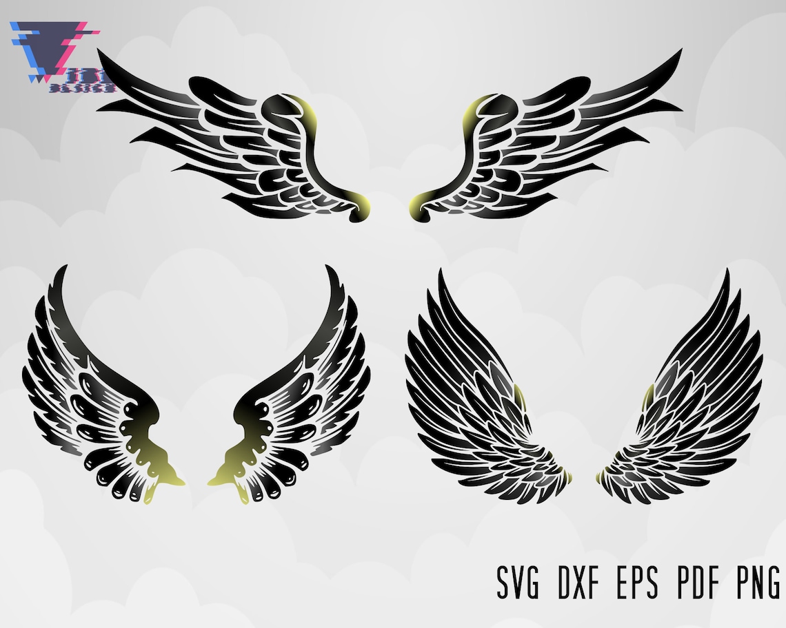Free Free Layered Wings Svg 406 SVG PNG EPS DXF File