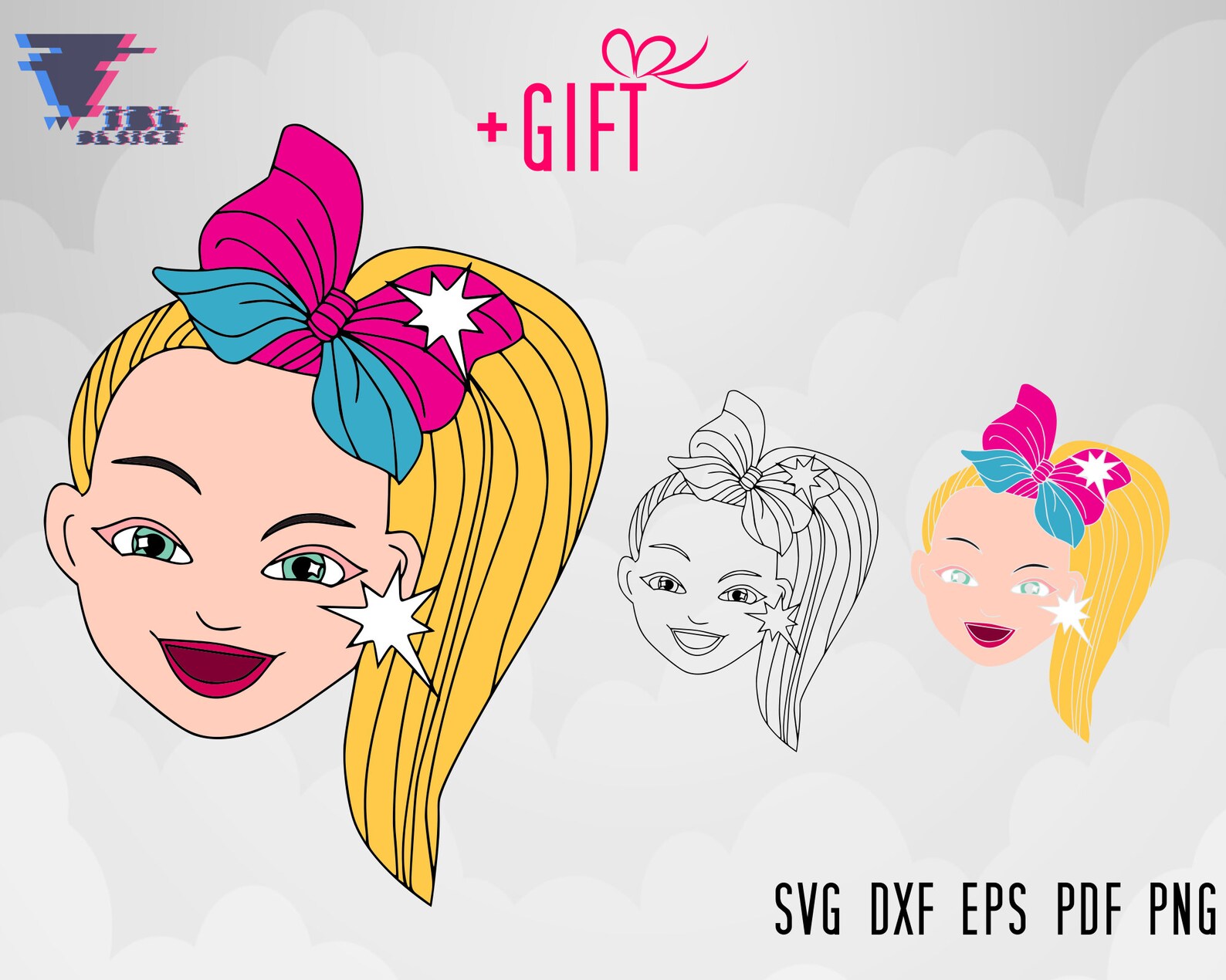 Jojo Siwa Svg Jojo Siwa Heart Svg Jojo Siwa Birthday Shirt | Etsy