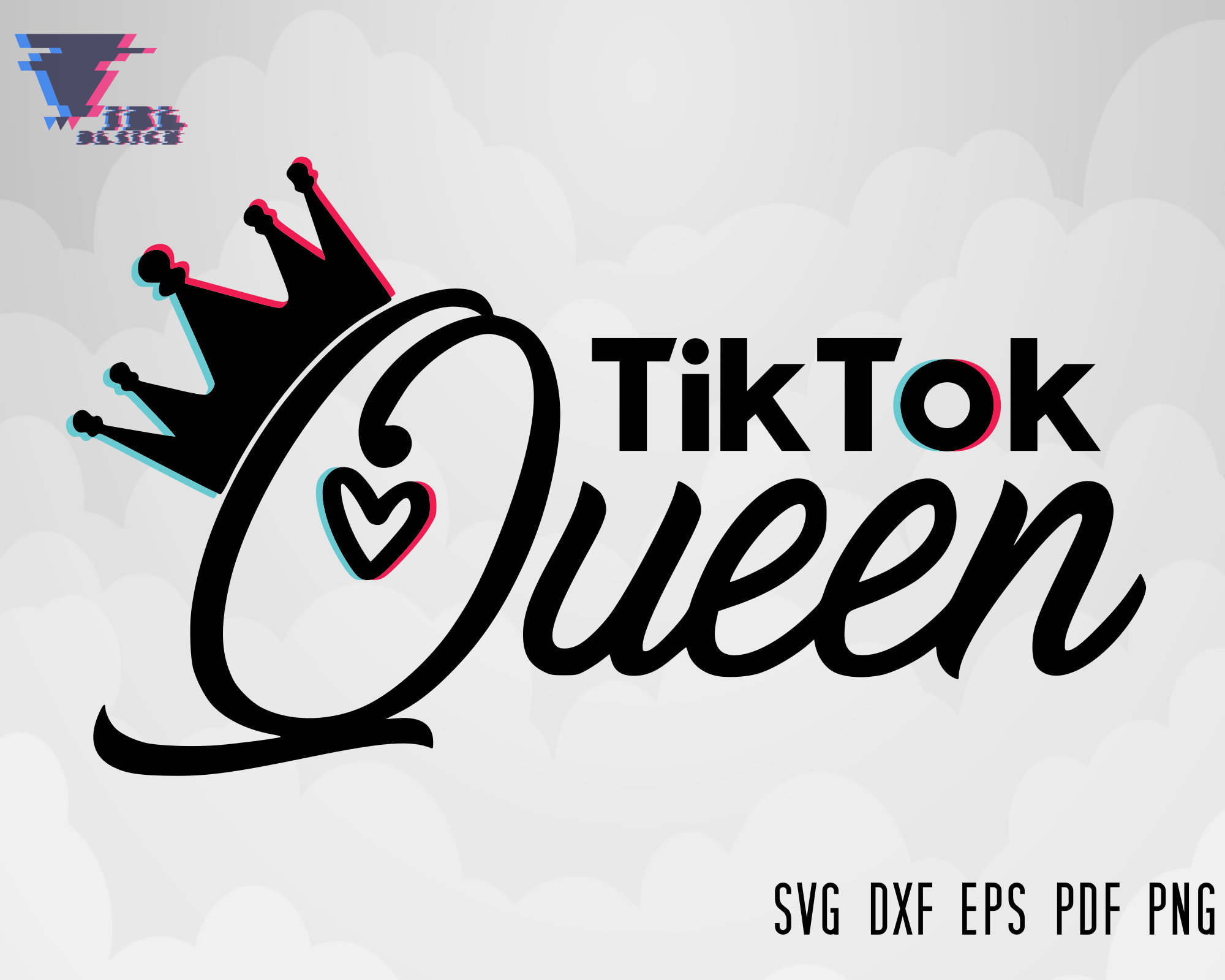 Download Tik Tok Queen Svg TikTok Svg Queen Svg Tik Tok Logo Svg | Etsy