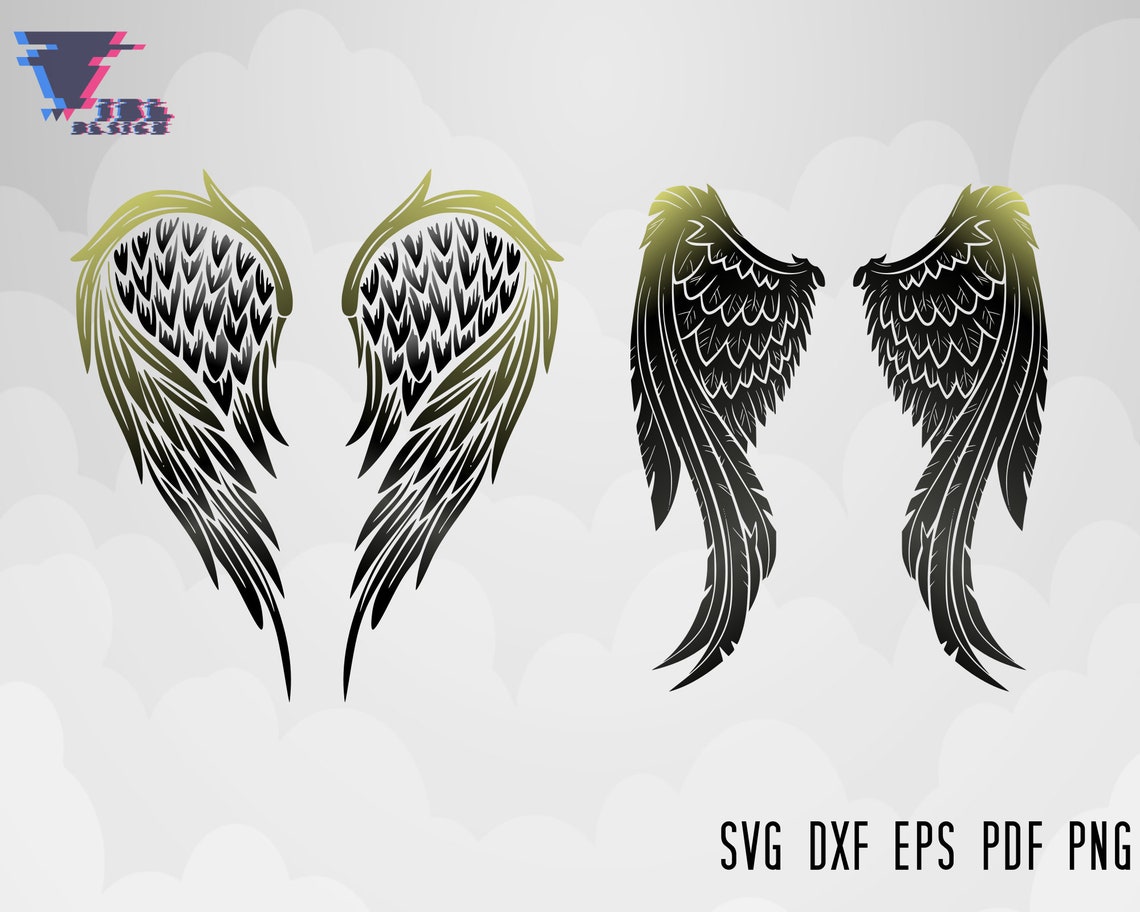 Download Angel Wings Svg Angel Wings Svg Bundle Layered Angel | Etsy