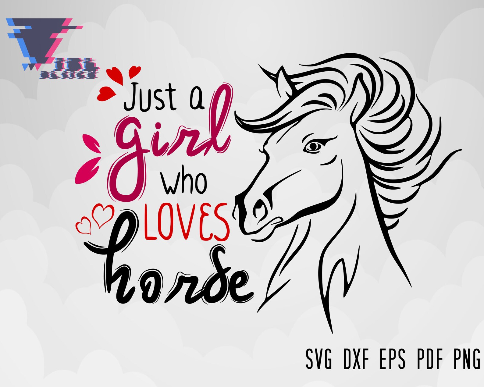 Just A Girl Who Loves Horses SVG Horse Lover SVG Woman Horse Etsy