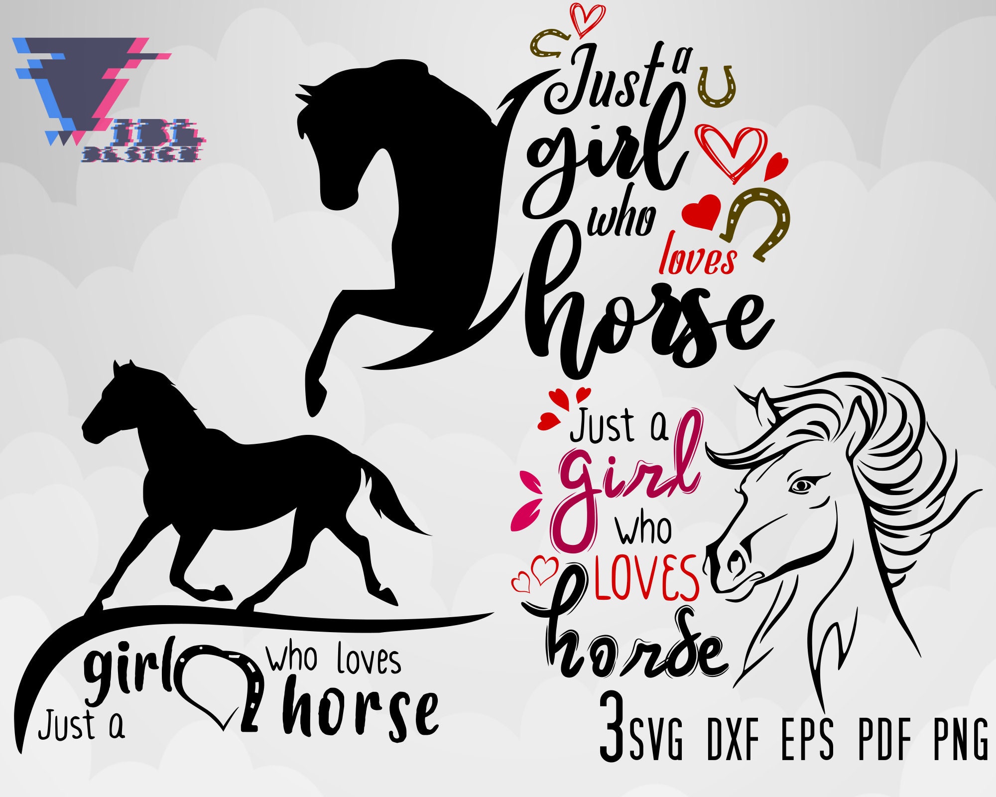 Just A Girl Who Loves Horses SVG Horse Lover SVG Woman Horse Etsy