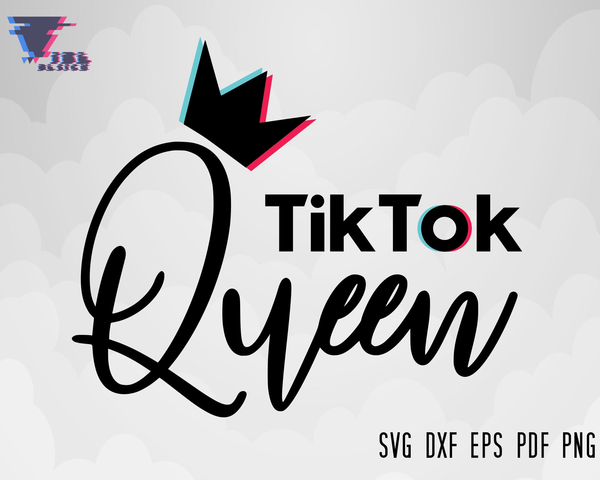 Download Tik Tok Queen Svg TikTok Svg Queen Svg Tik Tok Logo Svg | Etsy