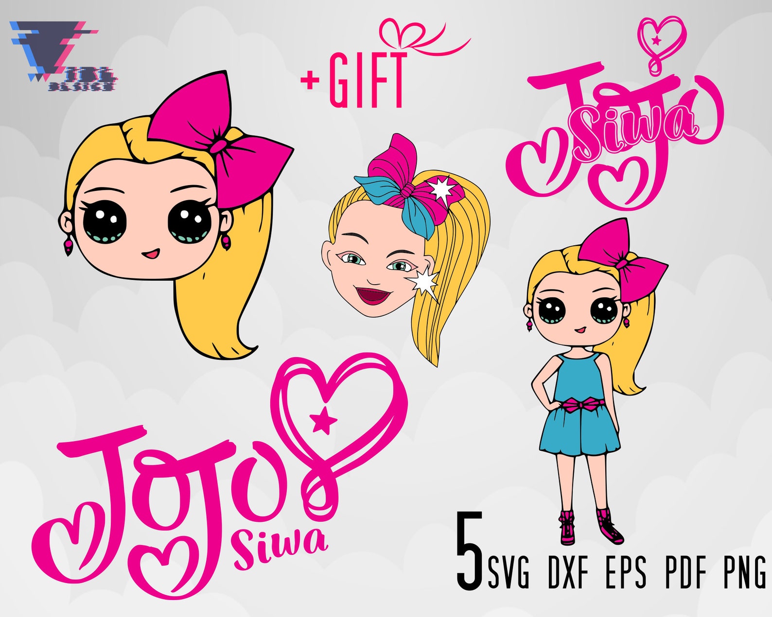Jojo Siwa Svg Jojo Siwa Heart Svg Jojo Siwa Birthday Shirt | Etsy