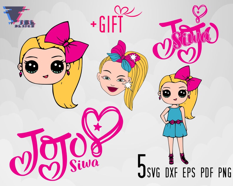Jojo Siwa Svg Jojo Siwa Heart Svg Jojo Siwa Birthday Shirt | Etsy