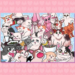 Meme Kitties | 4&quot;x6&quot; Postcard Print