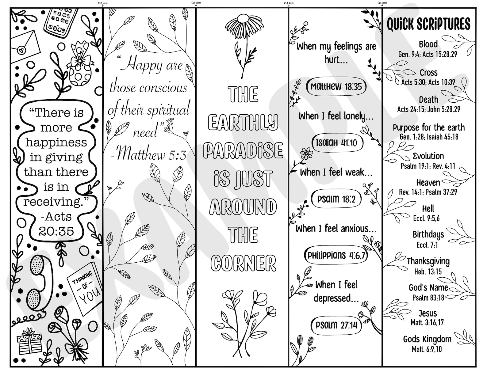 JW Bookmarks Coloring Page PDF - Il 1588xN.3742574575 Rnan 