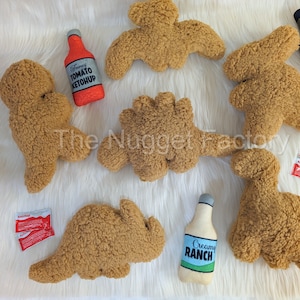 Mini Dino Nugget Plush, Small Dinosaur Nug Plushies, Tiny Dinosaur Nugget, Dino Chicken Nugget, Chicken Nugg Plush, Home Decor, Dino Nuggie