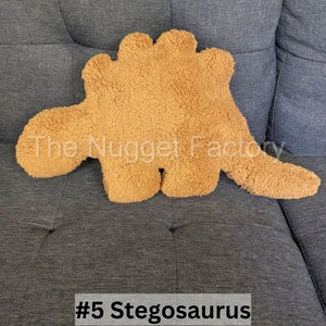 Large Dino Nuggie Couch Pillows, Dino Nugget Plush, Dinosaur Nugg Plushie, Unique Throw Pillow, Home Decor, Chicken Nugget Stuffed Animal image 7