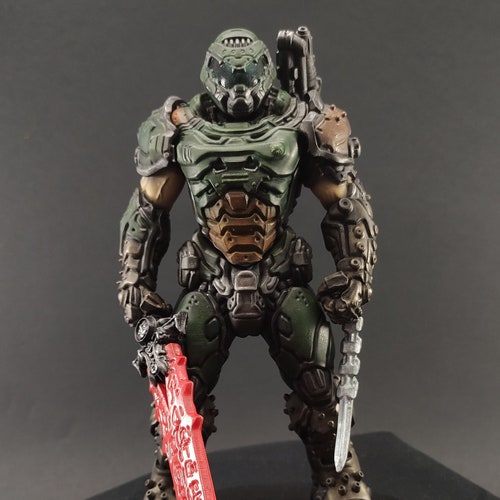Doom Eternal Slayer 3D Printed and Hand Painted Figure - Etsy