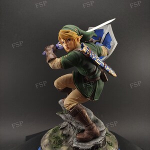 Link The Legend of Zelda 3D printed and hand painted figure