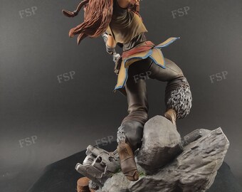Aloy Horizon Zero Dawn 手描き 3D プリント フィギュア