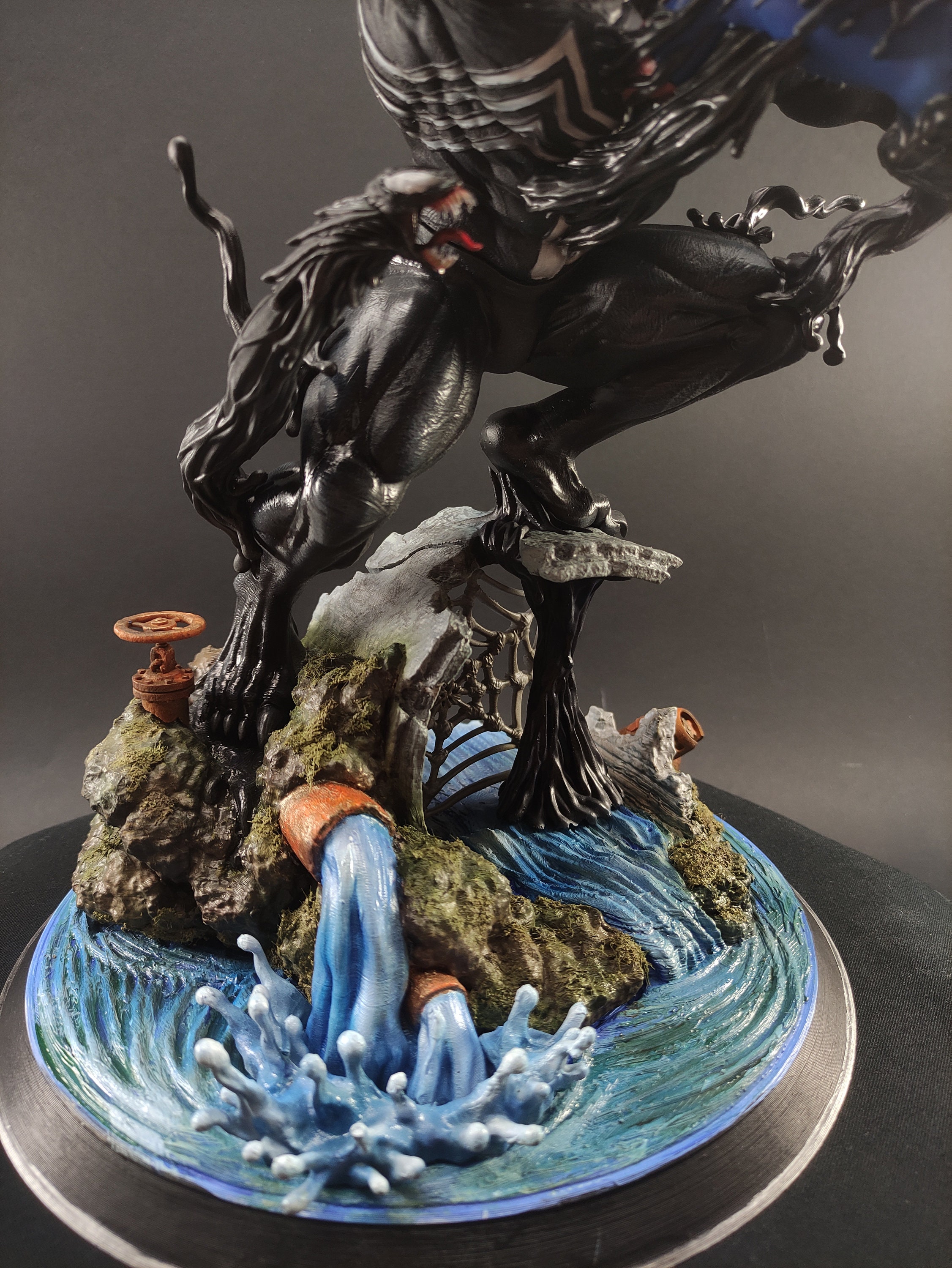 スパイダーマン VS ヴェノム マーベル 3D プリント、手描き スパイダーマン VS ヴェノム マーベル 3D プリント、手描き