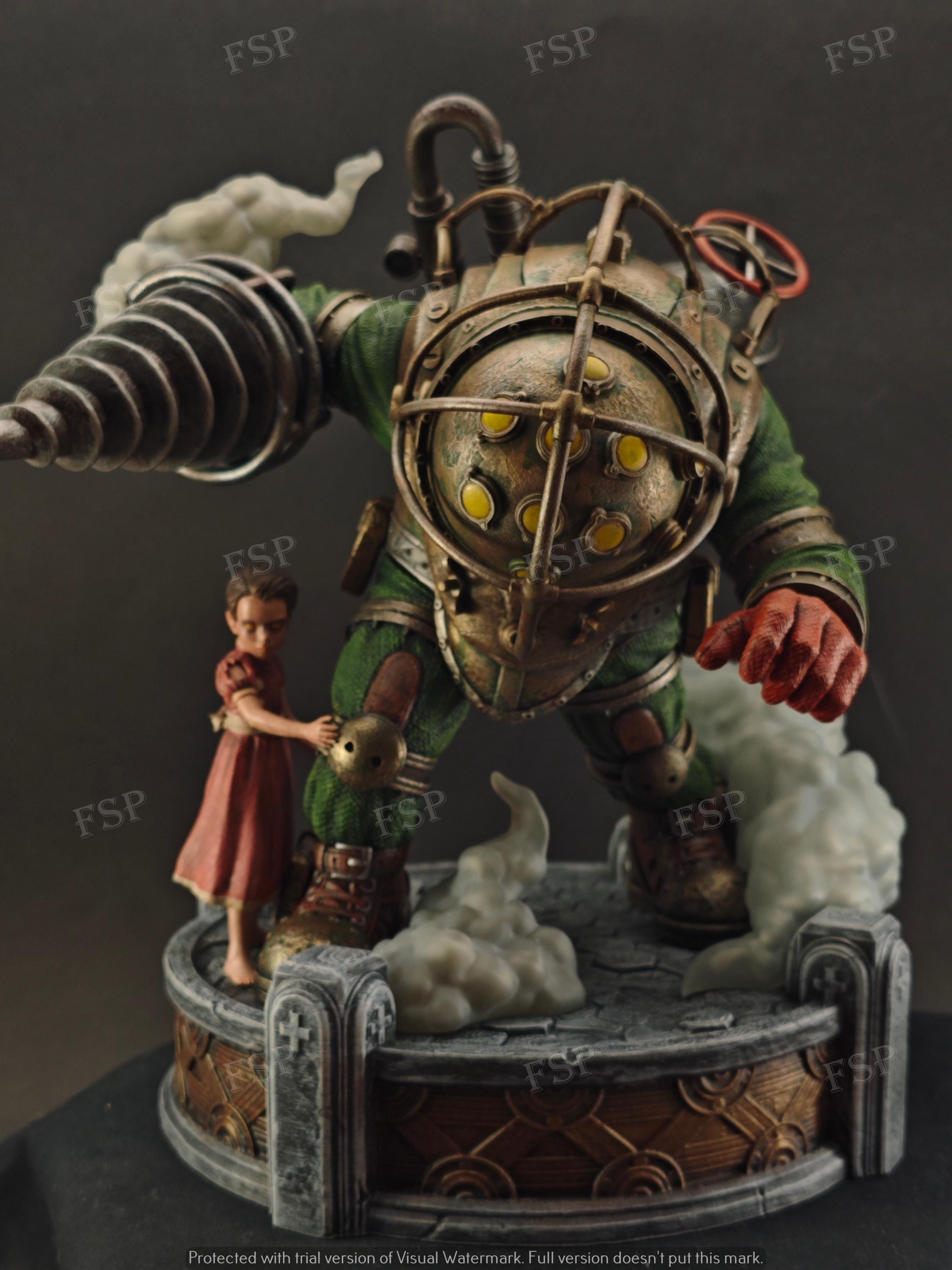 BIOSHOCK バイオショック　BIG DADDY ビッグダディ　フィギュア Amazon.co.jp: バイオショックビッグダディ3.5インチビニール