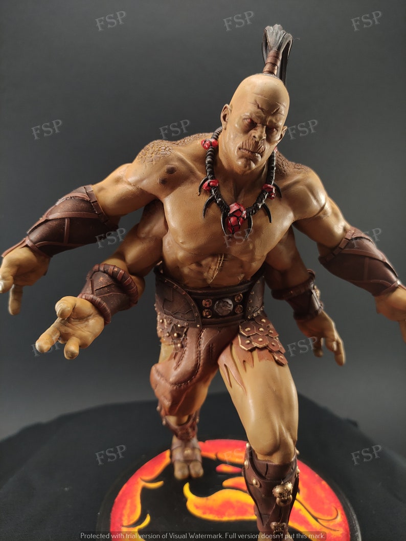 Goro Mortal Kombat 3D printed and hand painted figure image 4