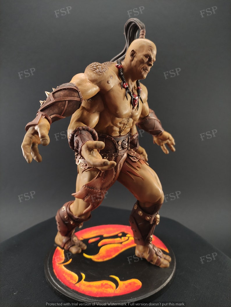 Goro Mortal Kombat 3D printed and hand painted figure image 3