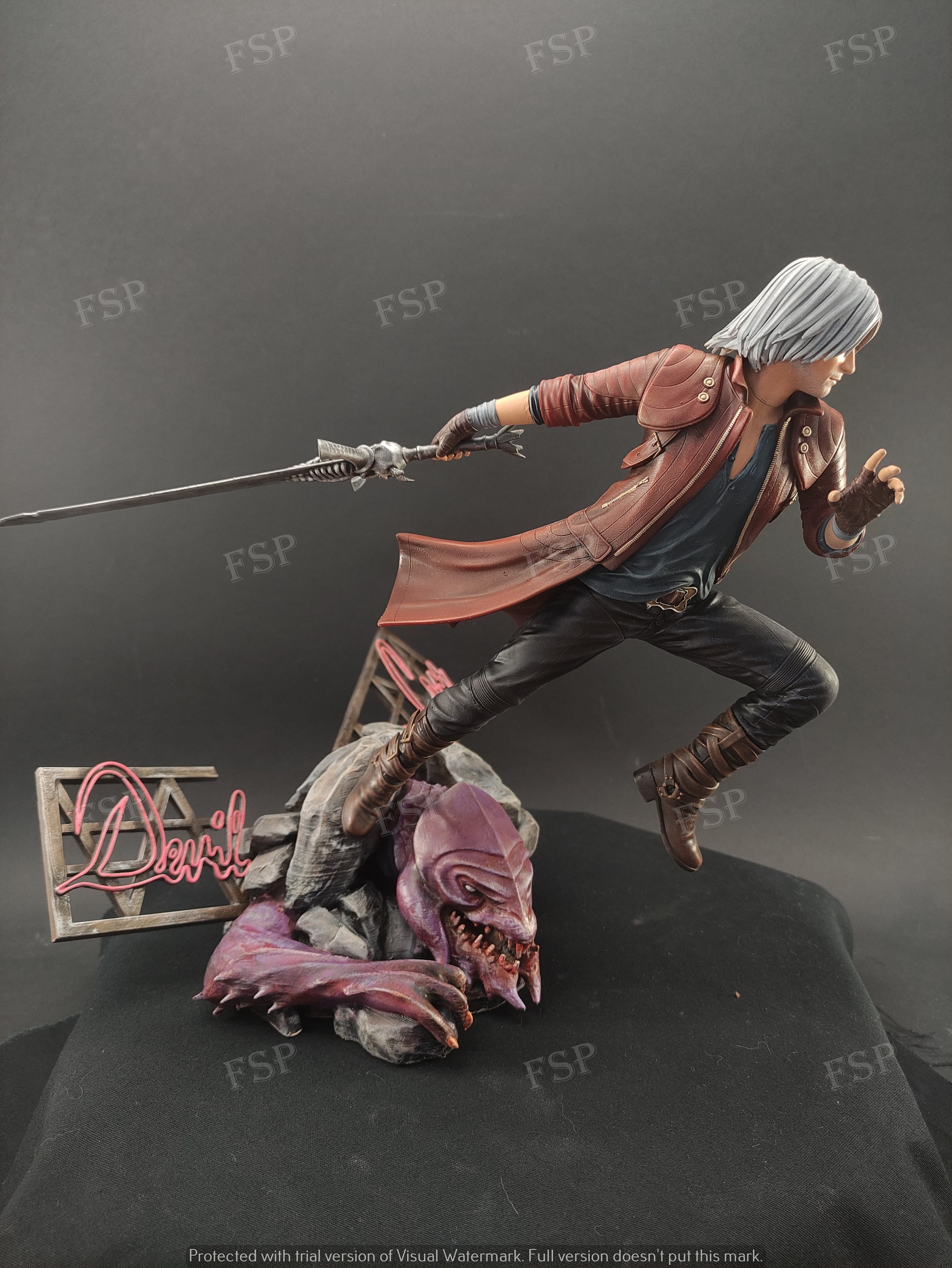 Tableau Devil May Cry : Dante – Gaming – 5 Pièces Impression sur