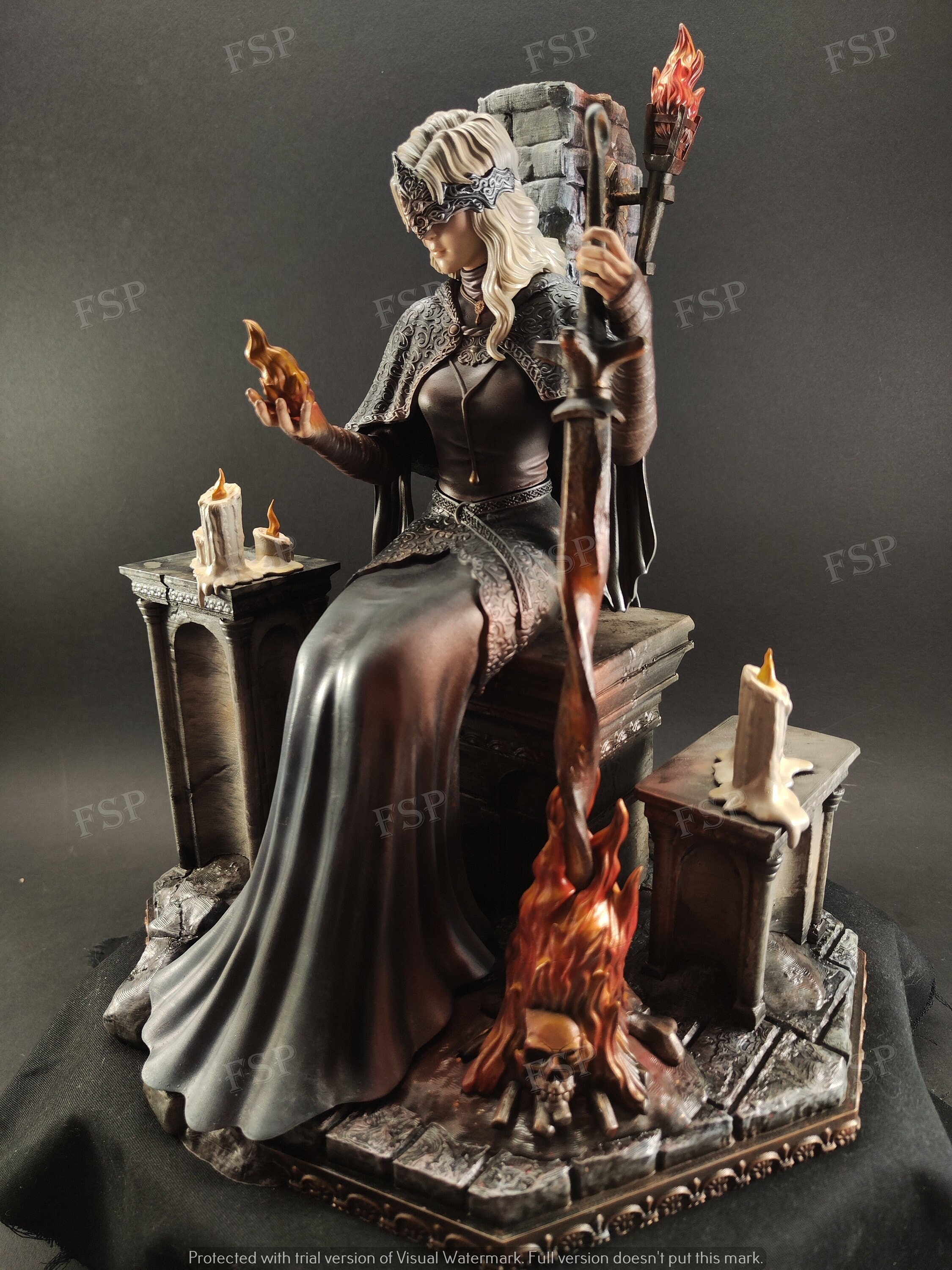 Fire keeper Dark souls 3D printed and hand painted figure, unique gift  statue -  Portugal