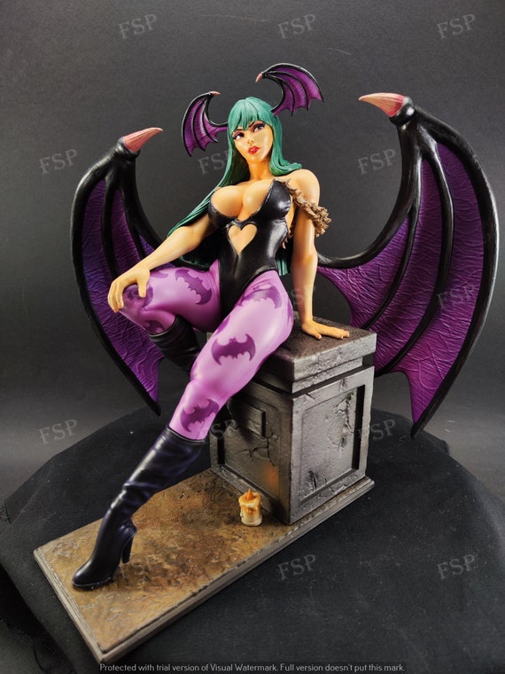Morrigan Aensland Darkstalkers 3D Printed and Hand Painted