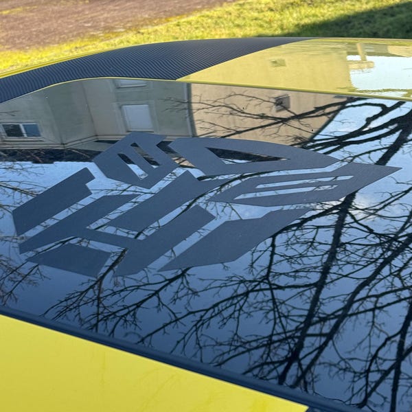 Jätte Camaro taklucka klistermärken - Autobots Transformers