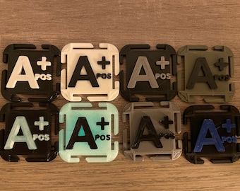 ID Blood Type MOLLE loop (Army / Police / Airsoft)