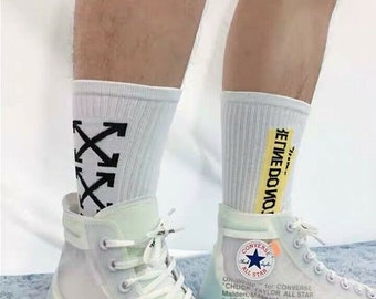 converse off white with socks