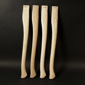 lot of 4 pcs 28 inch (700 mm) Replacement Axe Handle blank, hand Crafted, V70