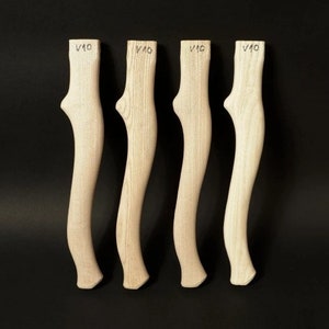 lot of 4 pcs 14,8 inch (370 mm) Replacement Axe Handle blank, hand Crafted , V10