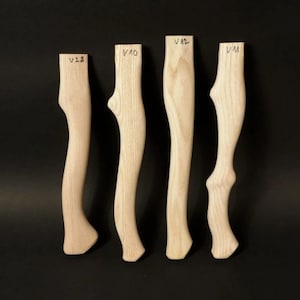 lot of 4 pcs 15,2 - 13,8 inch (380 - 345 mm) Replacement Axe Handle blank, hand Crafted , V10, V11, V12, V28