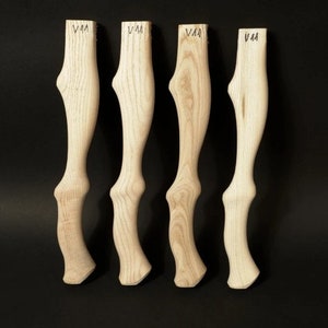 lot of 4 pcs 14,8 inch (370 mm) Replacement Axe Handle blank, hand Crafted , V11