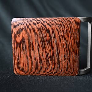 Zebrano Holz Gürtelschnalle,