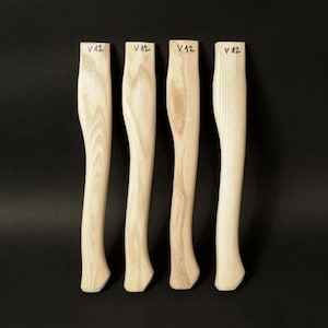 lot of 4 pcs 15,2 inch (380 mm) Replacement Axe Handle blank, hand Crafted , V12