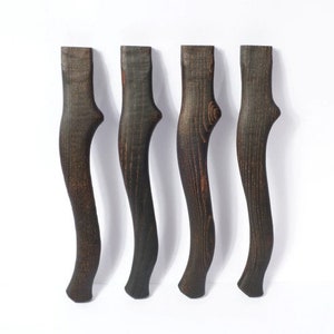 lot of 4 pcs 14,8 inch (370 mm) Replacement Axe Handle blank, hand Crafted , V10 burned