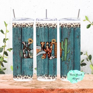 Howdy western tumbler wrap, sublimation, digital download
