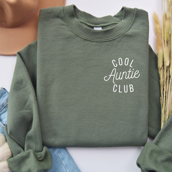 Cool Aunts Club Sweatshirt, Pregnancy Announcement Shirt For Aunt, Cool Aunt T shirt, New Aunt Gifts, Baby Shower Gifts For Sister,E6785