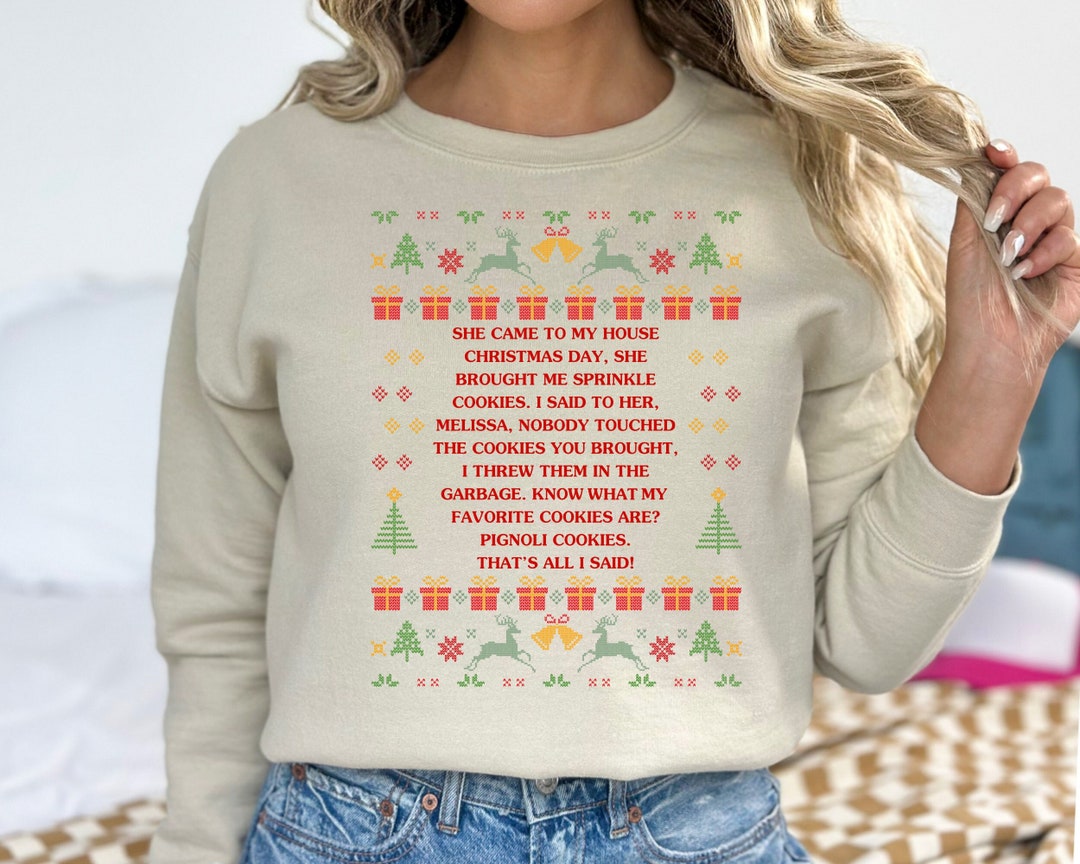 She Brought Me Sprinkle Cookies Ugly Christmas Sweater, RHONJ