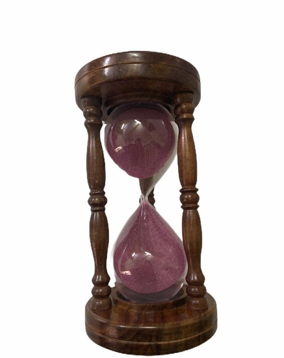 Reloj de arena Vintage Temporizador 30 Minutos Marrón Rojo