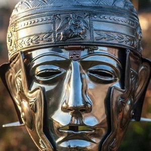 16gaje Brass & Steel Medieval Roman Helmet Ribchester Sport Ceremony With  Face - Etsy