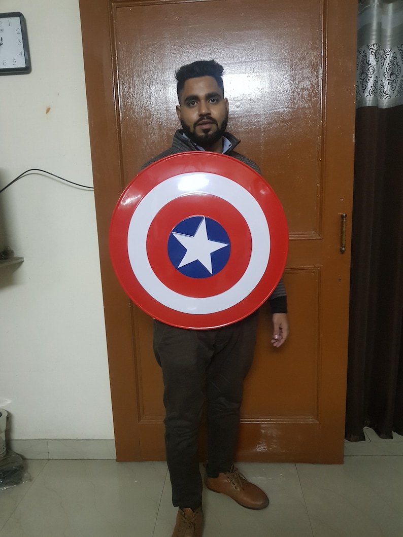 Avengers marvels Shield 24 Medieval 18 gauge steel Replica HAND MADE CAPTAIN America