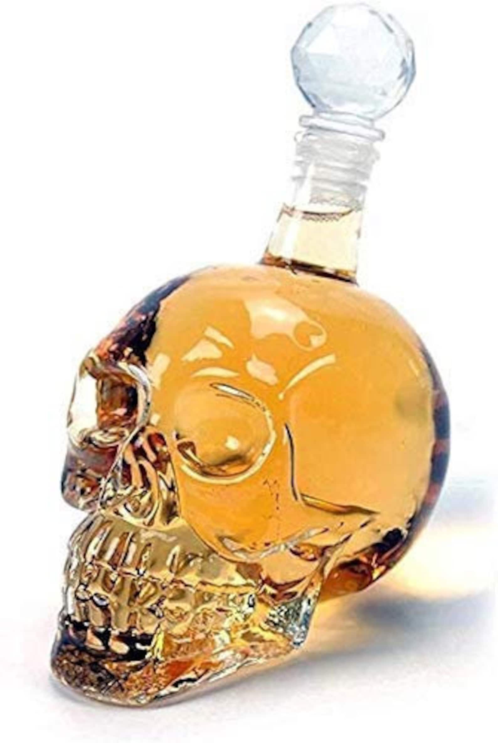 Skull Wine Bottle 550ml Crystal Head Skull Vodka Skull Wine Etsy