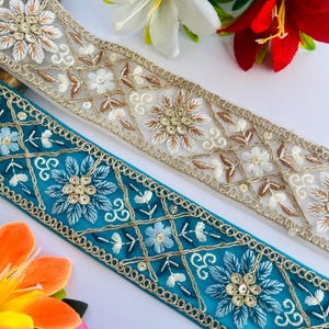 Nastro Di Perle Vestiti Fatti A Mano Faite Accessori Per Cucire Ricamati Decorazione Per Cucire Con Nastro Di Pizzo(Perline Doppie A Otto Tubi Bianche1 , 5 Cm - 5