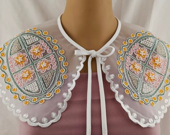 Bridal Pearl Shoulder Piece: Vintage Wedding Neckpiece