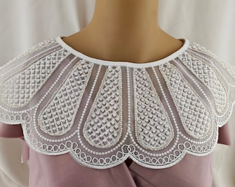 Bridal Pearl Shoulder Piece: Vintage Wedding Neckpiece
