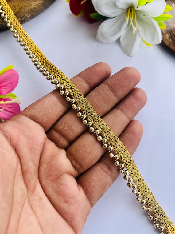 gold beaded trim for dresses AB Gold Braid Rhinestone Beaded Trim