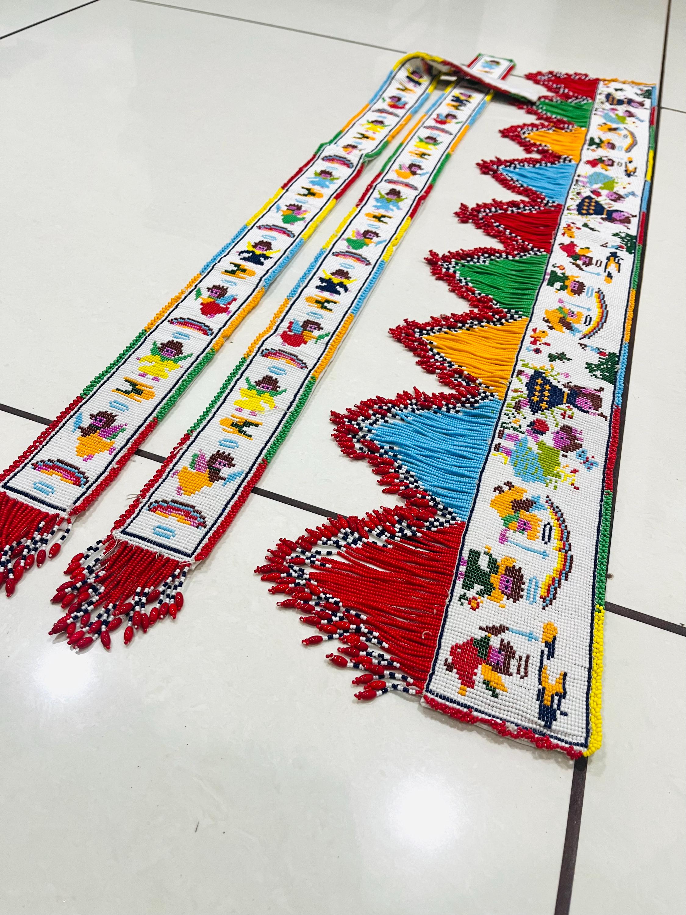 Handmade Glass Bead Door Toran With Latkan: Gujarati Moti Hanging